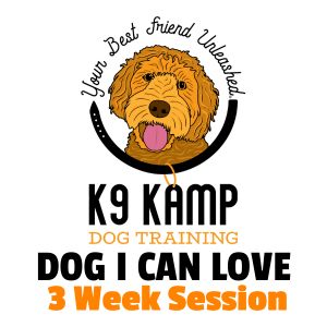 k9 Kamp Dog I can love 3 week